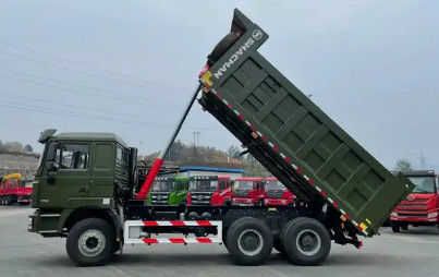 200-400l Fuel Tank Capacity Heavy Tipper Truck Flat Roof / High Cab